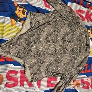 Leaf Print Long Sleeve Bodysuit